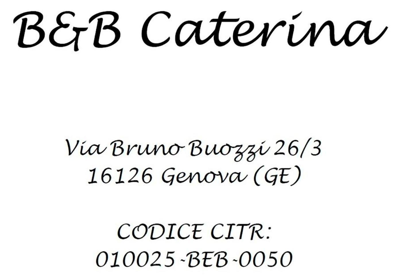 B&B Caterina Genua Exterior foto